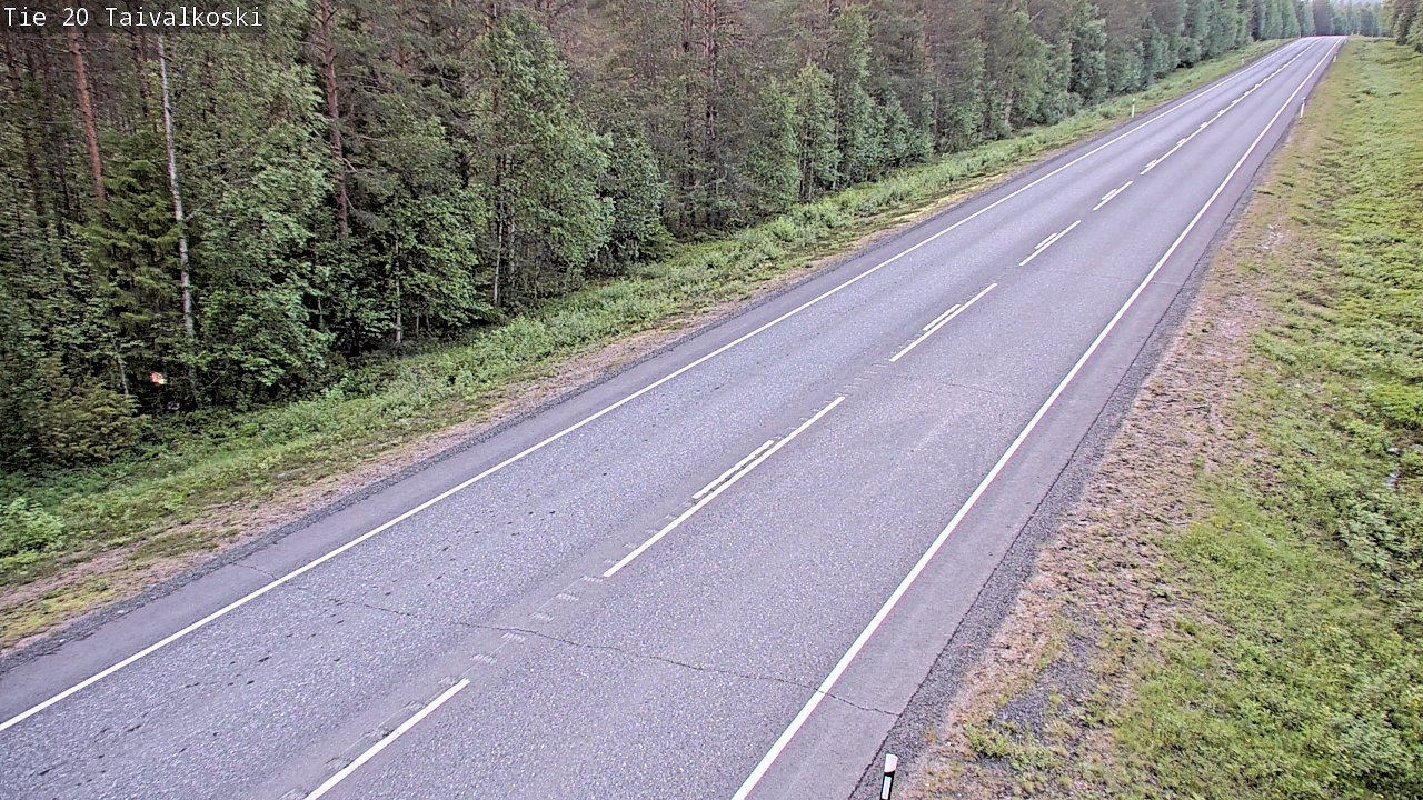 Kelikamerat Kuva Tie 20 Taivalkoski, Taivalkoski, Pohjois-Pohjanmaa