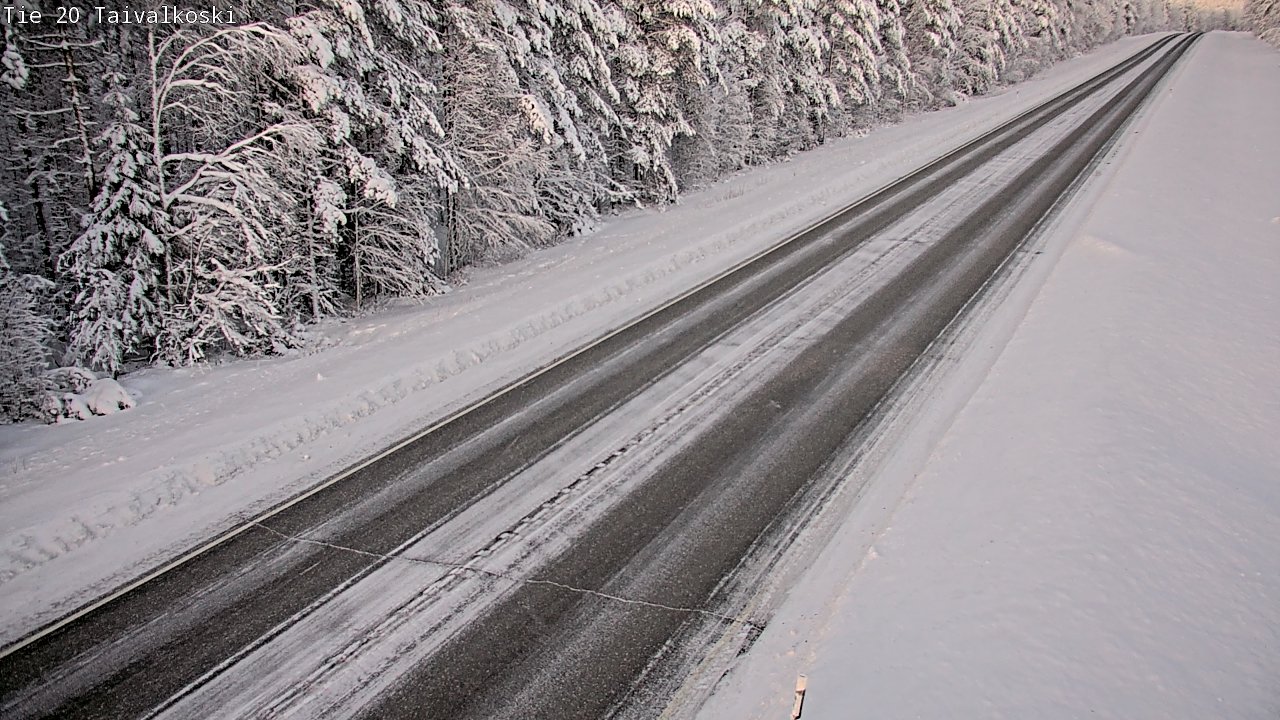 Weather Camera Image Road 20 Taivalkoski, Taivalkoski, Pohjois-Pohjanmaa