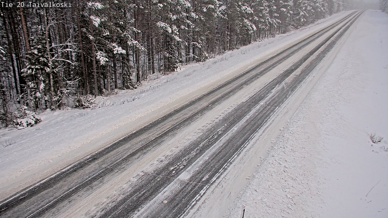 Weather Camera Image Road 20 Taivalkoski, Taivalkoski, Pohjois-Pohjanmaa