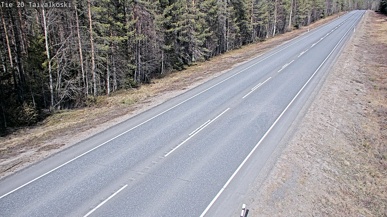 Kelikamerat Kuva Tie 20 Taivalkoski, Taivalkoski, Pohjois-Pohjanmaa