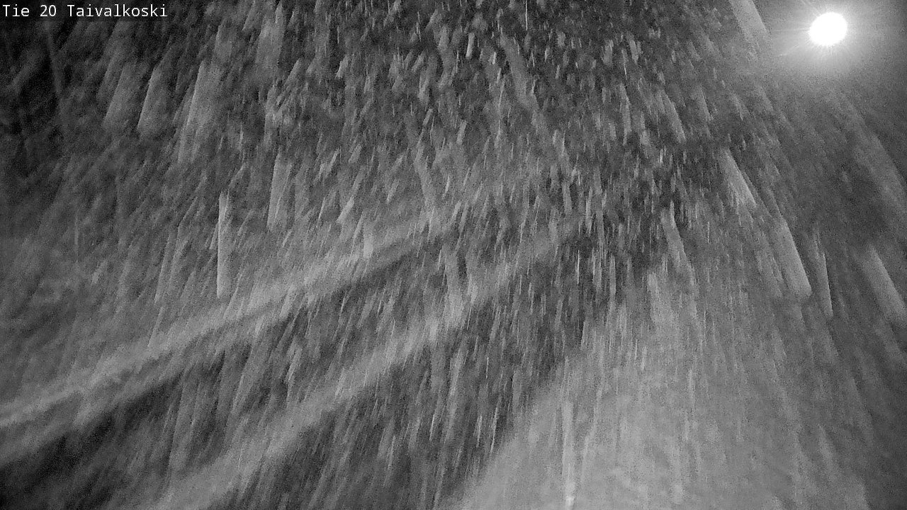 Weather Camera Image Väg 20 Taivalkoski, Taivalkoski, Pohjois-Pohjanmaa