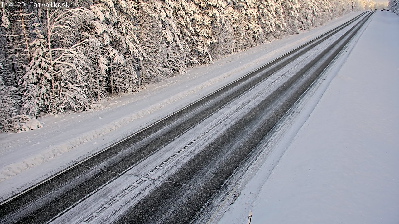 Weather Camera Image Väg 20 Taivalkoski, Taivalkoski, Pohjois-Pohjanmaa