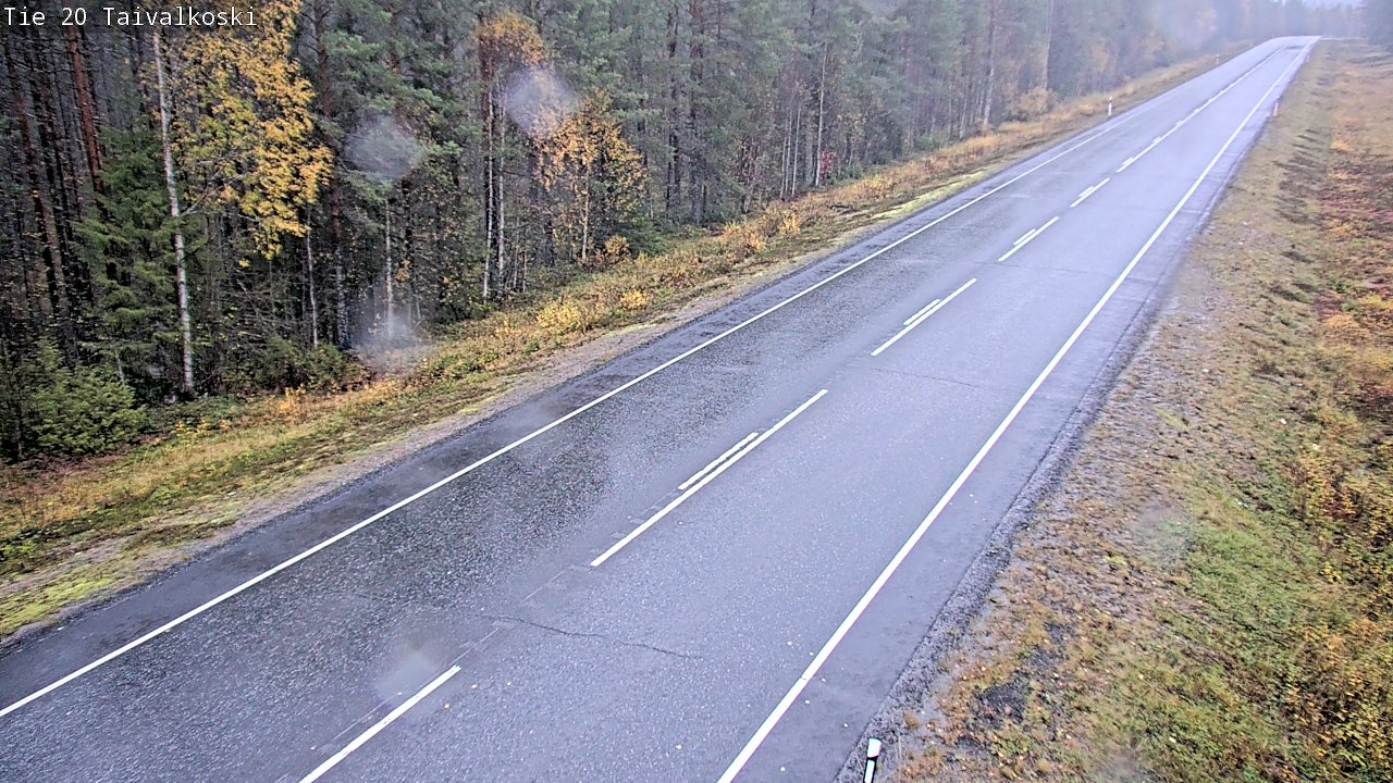 Weather Camera Image Road 20 Taivalkoski, Taivalkoski, Pohjois-Pohjanmaa