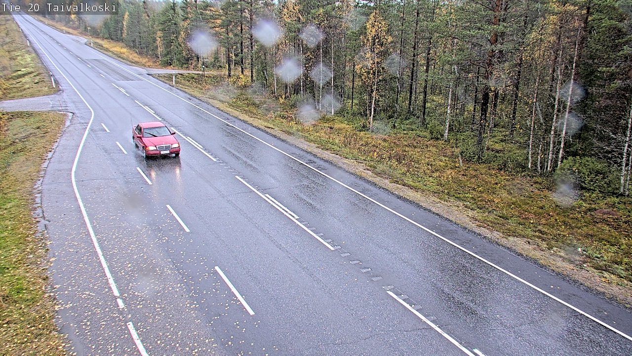 Weather Camera Image Väg 20 Taivalkoski, Taivalkoski, Pohjois-Pohjanmaa