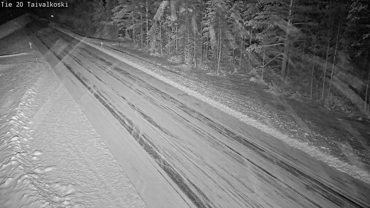 Weather Camera Image Road 20 Taivalkoski, Taivalkoski, Pohjois-Pohjanmaa