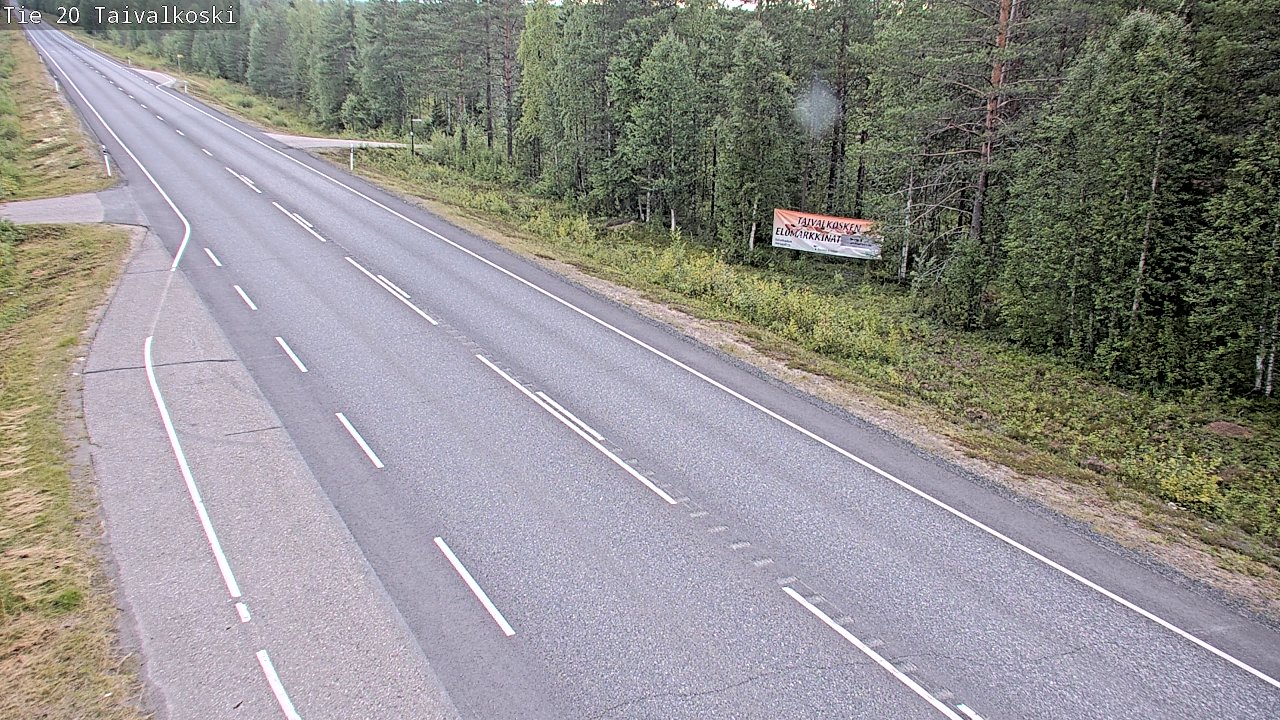 Kelikamerat Kuva Tie 20 Taivalkoski, Taivalkoski, Pohjois-Pohjanmaa