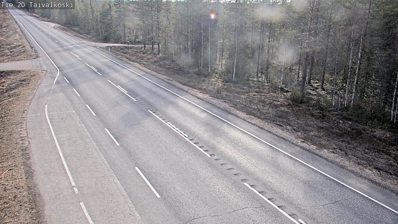 Weather Camera Image Road 20 Taivalkoski, Taivalkoski, Pohjois-Pohjanmaa