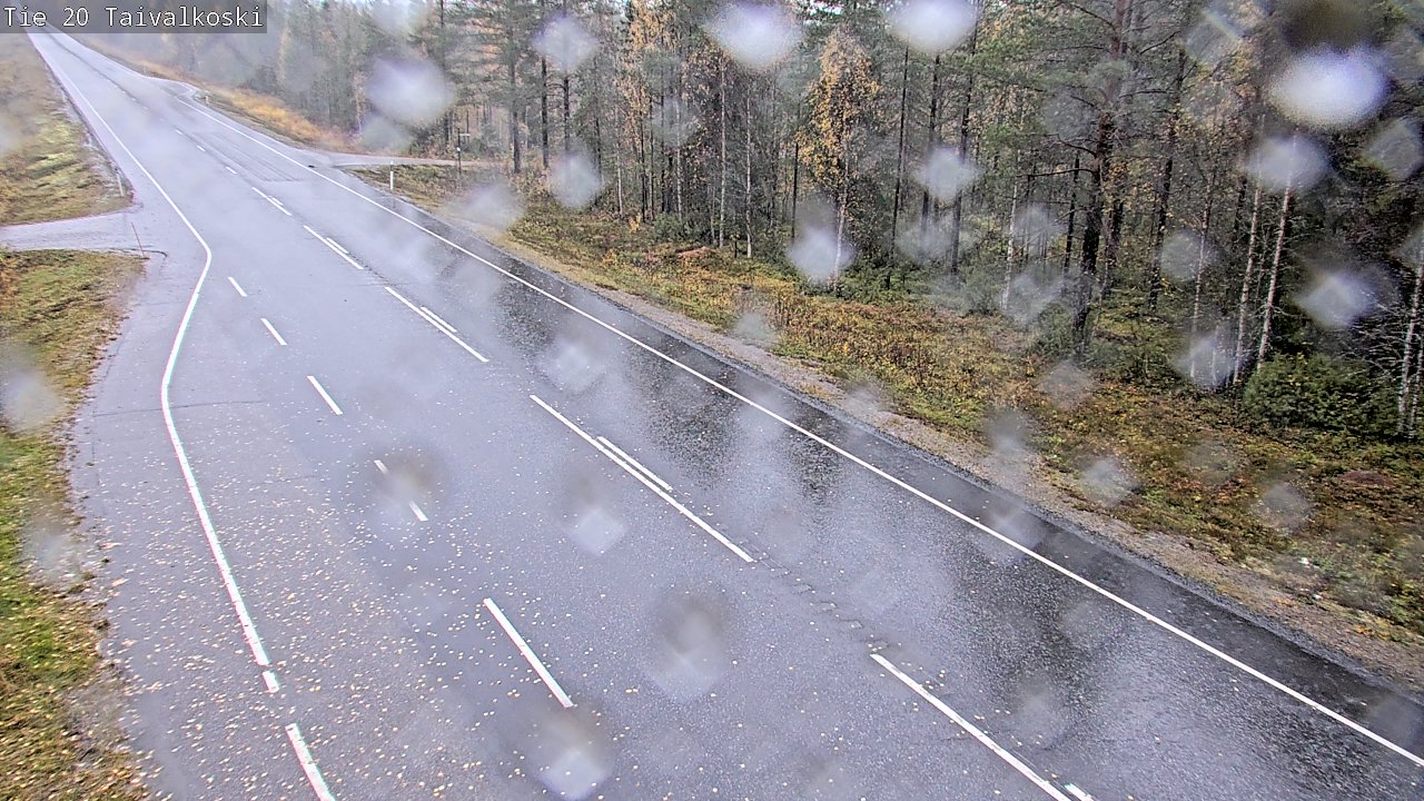 Weather Camera Image Road 20 Taivalkoski, Taivalkoski, Pohjois-Pohjanmaa