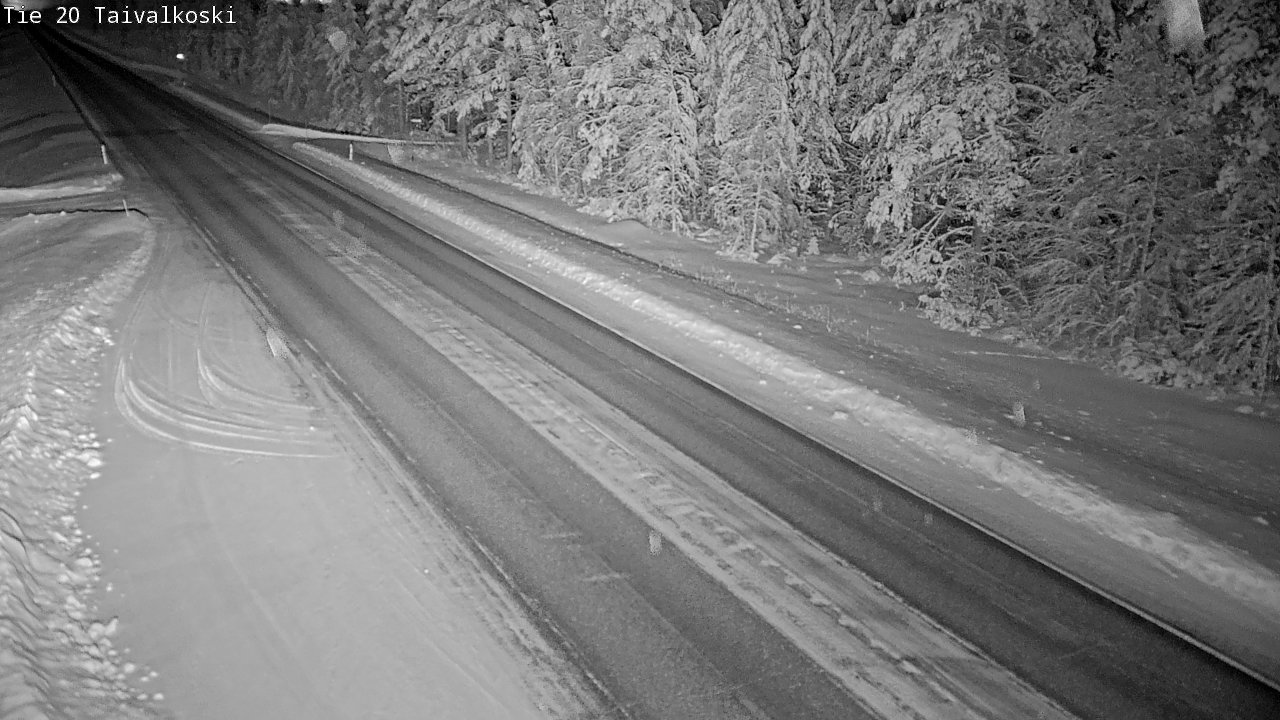 Weather Camera Image Väg 20 Taivalkoski, Taivalkoski, Pohjois-Pohjanmaa