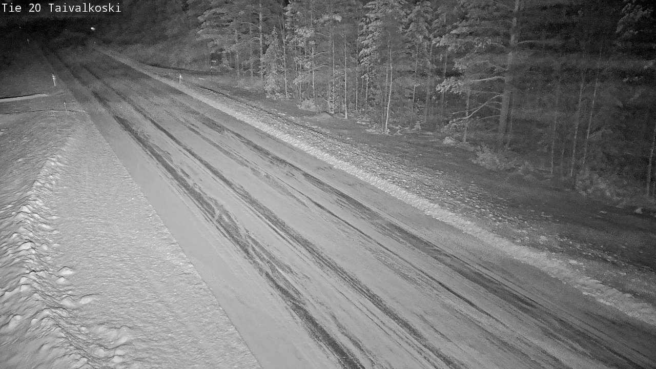 Weather Camera Image Road 20 Taivalkoski, Taivalkoski, Pohjois-Pohjanmaa