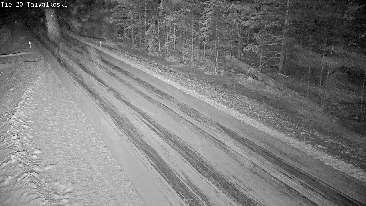 Weather Camera Image Road 20 Taivalkoski, Taivalkoski, Pohjois-Pohjanmaa