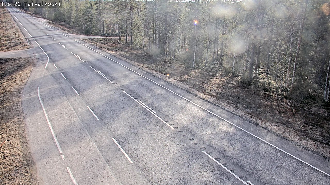 Weather Camera Image Road 20 Taivalkoski, Taivalkoski, Pohjois-Pohjanmaa