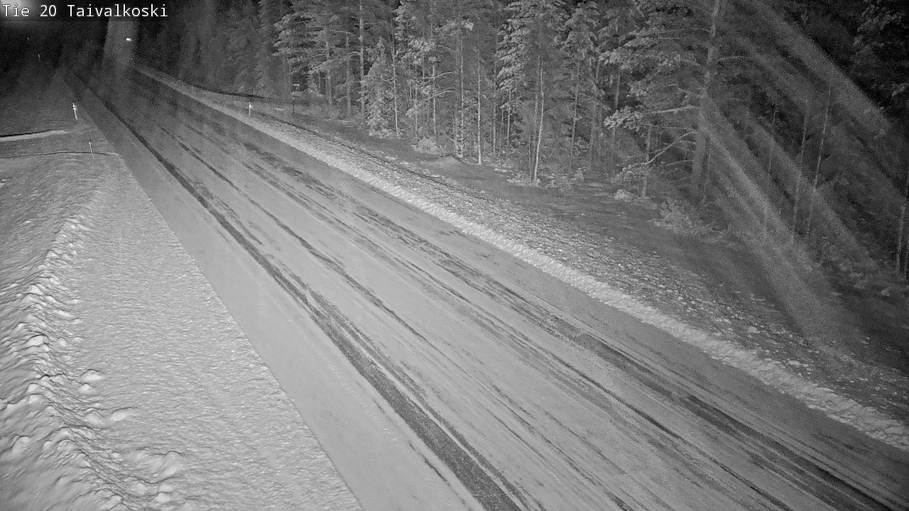 Weather Camera Image Road 20 Taivalkoski, Taivalkoski, Pohjois-Pohjanmaa