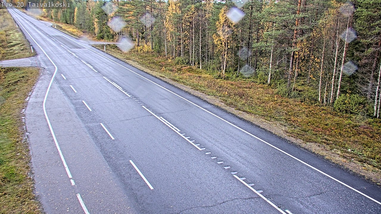 Weather Camera Image Road 20 Taivalkoski, Taivalkoski, Pohjois-Pohjanmaa