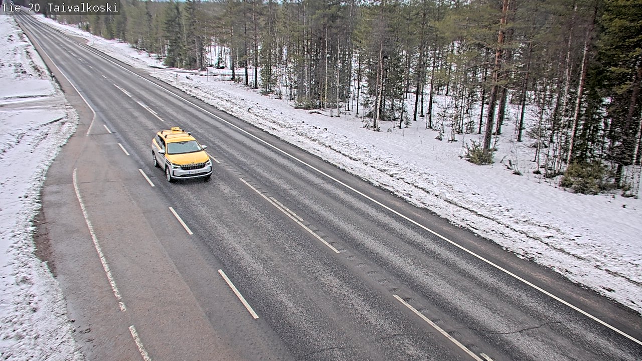 Weather Camera Image Väg 20 Taivalkoski, Taivalkoski, Pohjois-Pohjanmaa