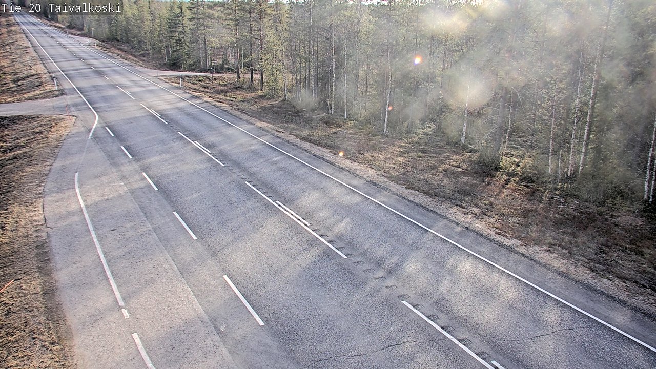 Weather Camera Image Road 20 Taivalkoski, Taivalkoski, Pohjois-Pohjanmaa