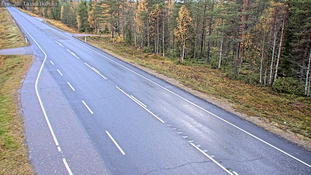 Weather Camera Image Road 20 Taivalkoski, Taivalkoski, Pohjois-Pohjanmaa