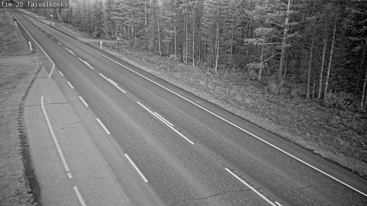 Weather Camera Image Road 20 Taivalkoski, Taivalkoski, Pohjois-Pohjanmaa