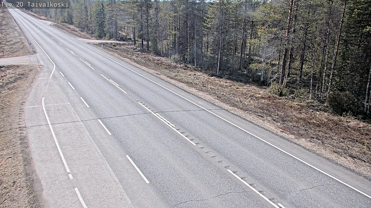 Weather Camera Image Road 20 Taivalkoski, Taivalkoski, Pohjois-Pohjanmaa