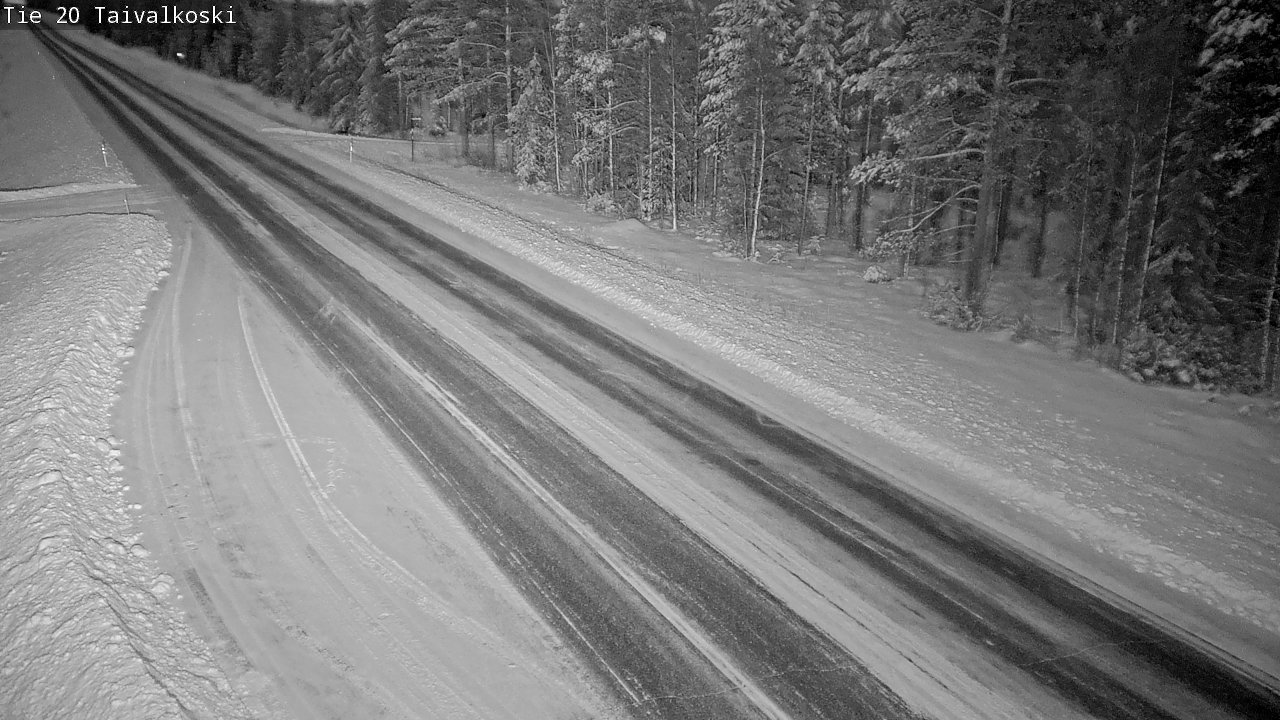 Weather Camera Image Väg 20 Taivalkoski, Taivalkoski, Pohjois-Pohjanmaa