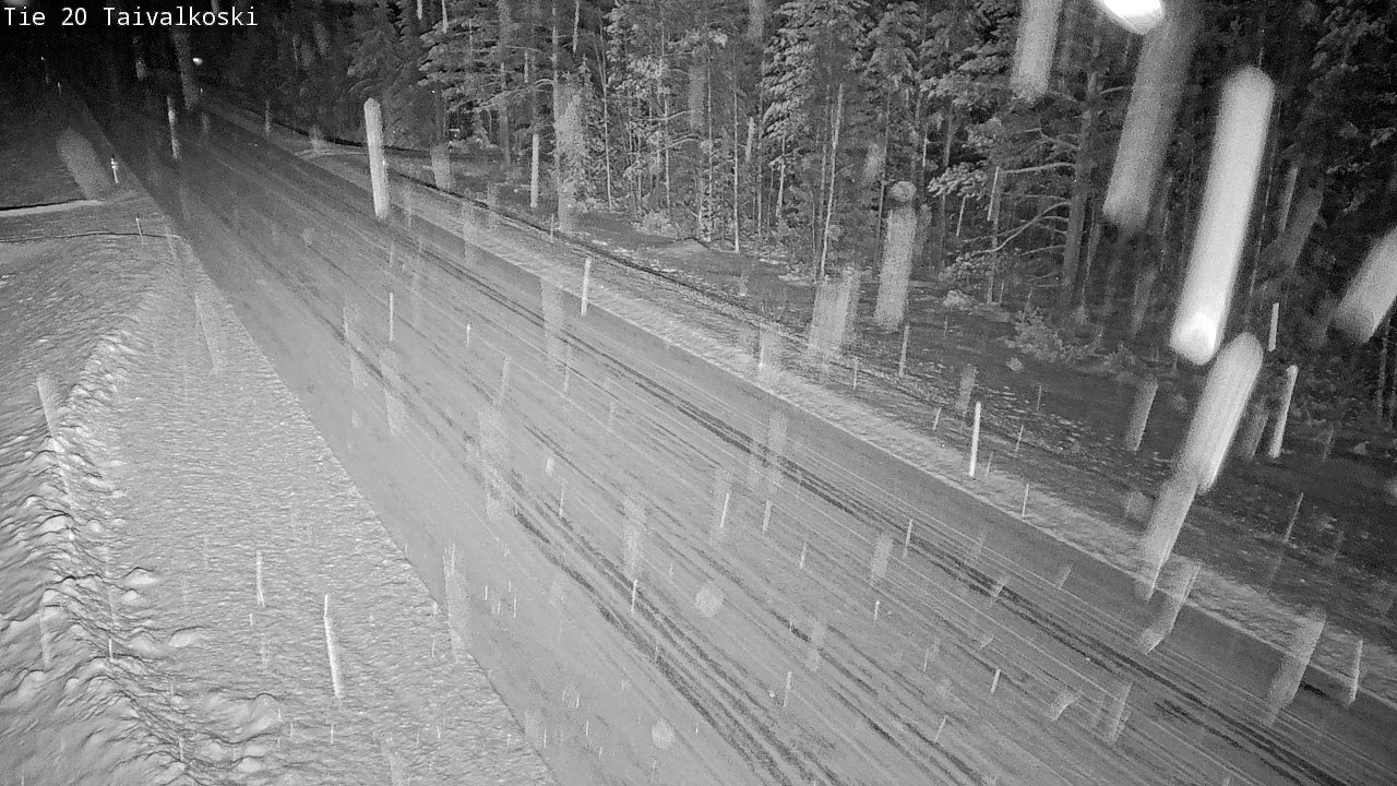 Weather Camera Image Road 20 Taivalkoski, Taivalkoski, Pohjois-Pohjanmaa