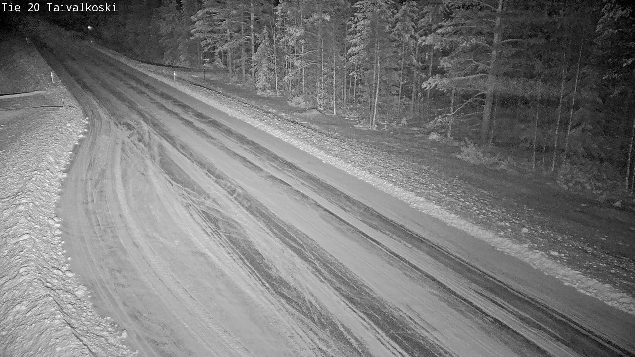 Weather Camera Image Road 20 Taivalkoski, Taivalkoski, Pohjois-Pohjanmaa