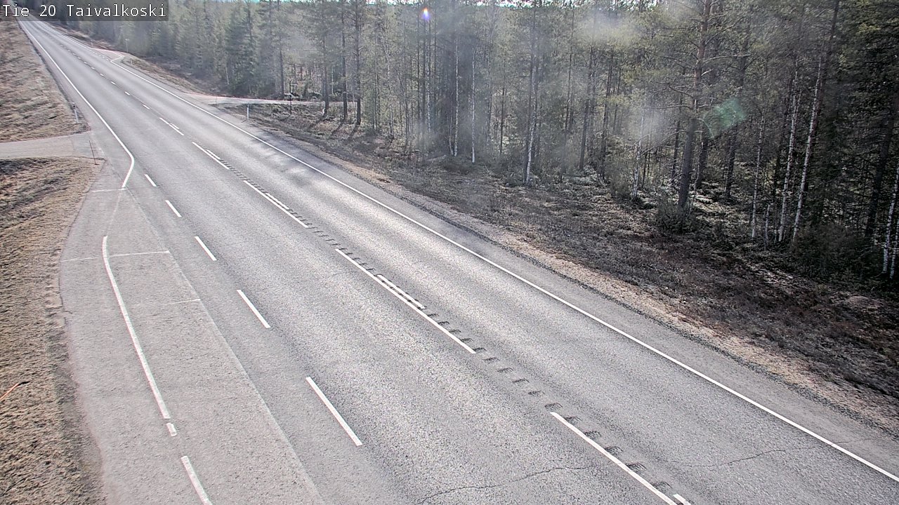 Weather Camera Image Road 20 Taivalkoski, Taivalkoski, Pohjois-Pohjanmaa