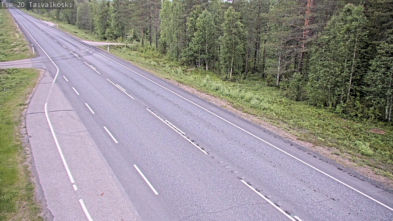 Kelikamerat Kuva Tie 20 Taivalkoski, Taivalkoski, Pohjois-Pohjanmaa