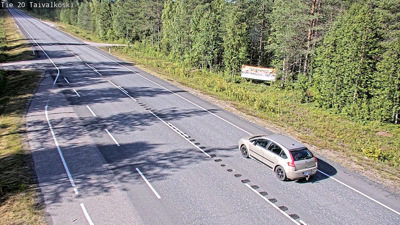 Weather Camera Image Road 20 Taivalkoski, Taivalkoski, Pohjois-Pohjanmaa