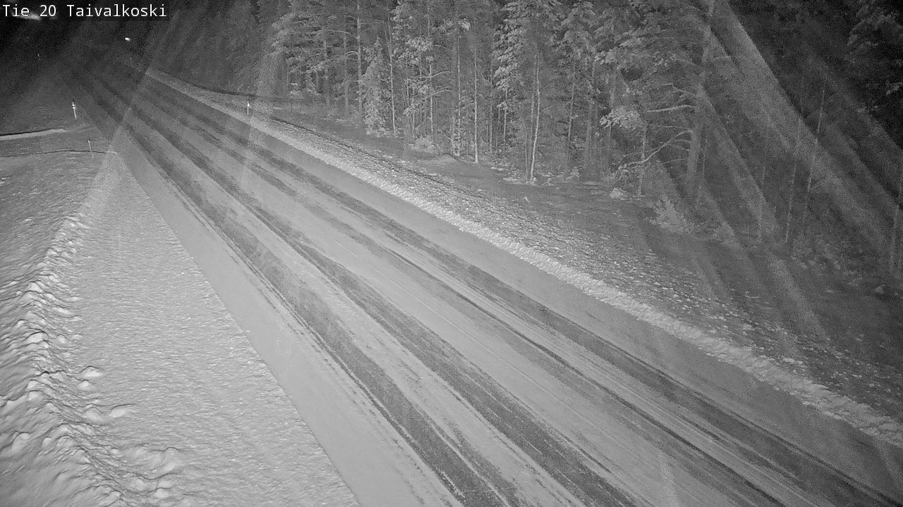Weather Camera Image Road 20 Taivalkoski, Taivalkoski, Pohjois-Pohjanmaa