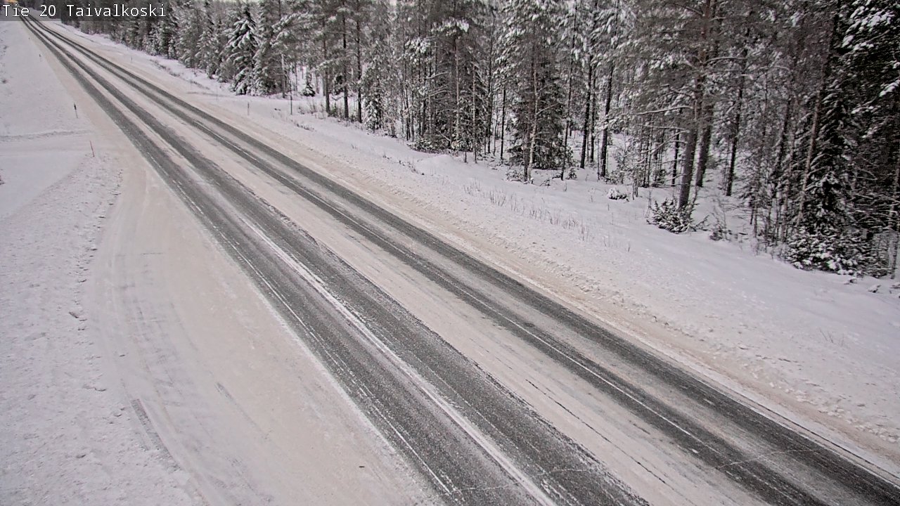 Weather Camera Image Väg 20 Taivalkoski, Taivalkoski, Pohjois-Pohjanmaa