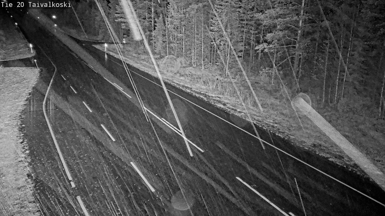 Weather Camera Image Road 20 Taivalkoski, Taivalkoski, Pohjois-Pohjanmaa