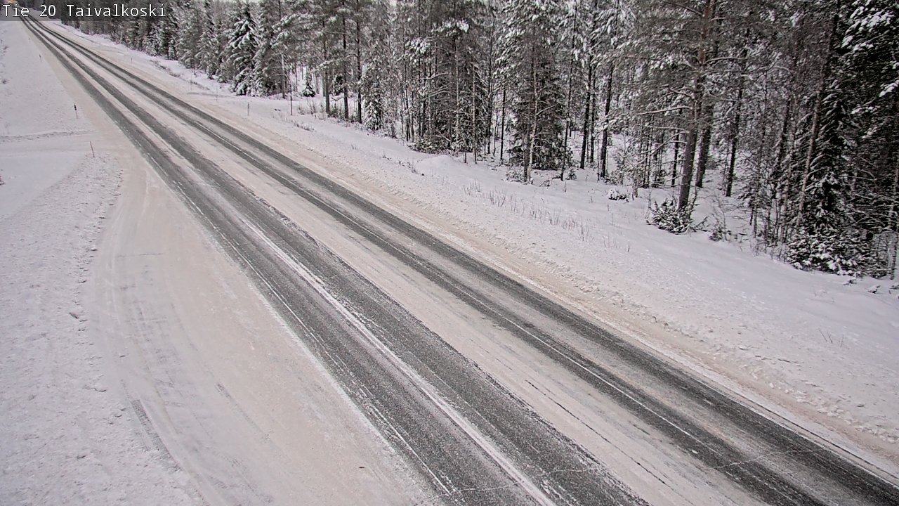 Weather Camera Image Väg 20 Taivalkoski, Taivalkoski, Pohjois-Pohjanmaa