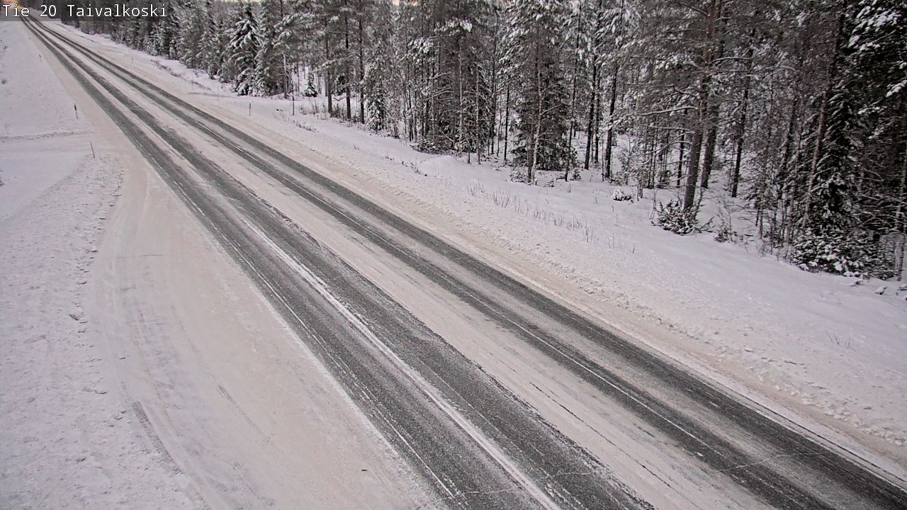 Weather Camera Image Väg 20 Taivalkoski, Taivalkoski, Pohjois-Pohjanmaa