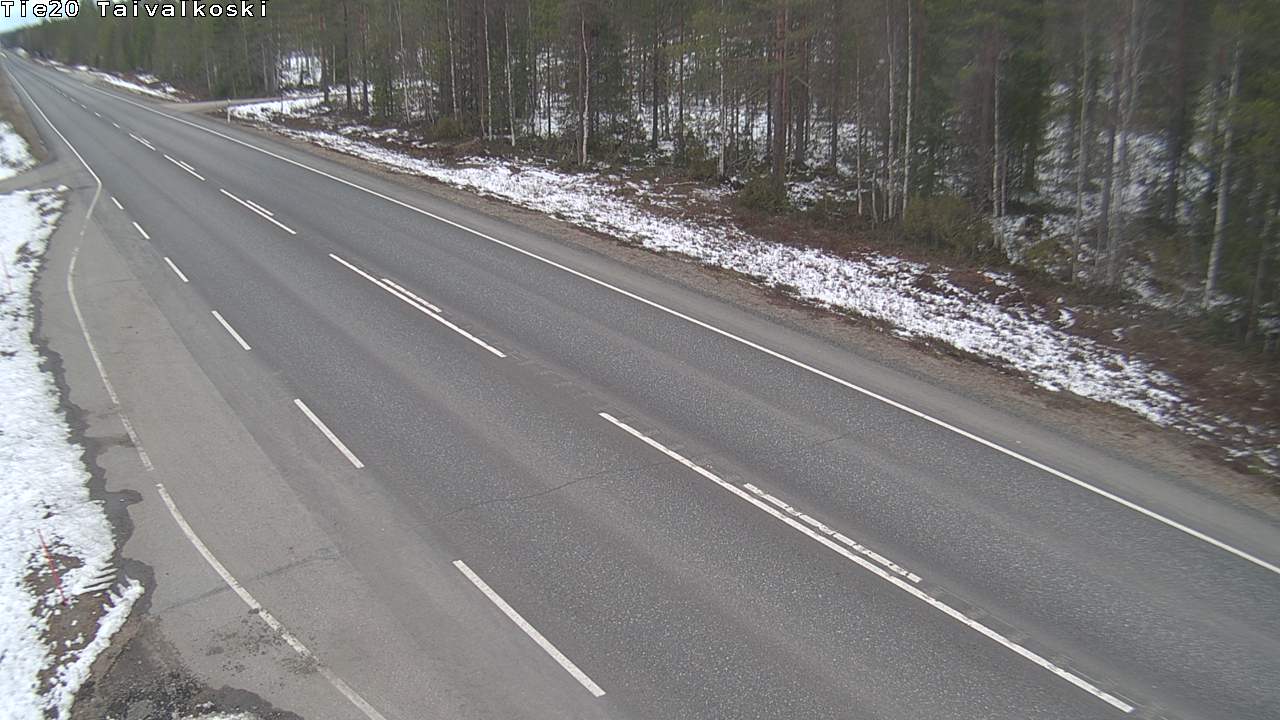 Weather Camera Image Road 20 Taivalkoski, Taivalkoski, Pohjois-Pohjanmaa