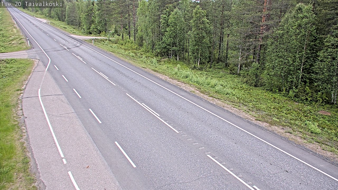 Kelikamerat Kuva Tie 20 Taivalkoski, Taivalkoski, Pohjois-Pohjanmaa
