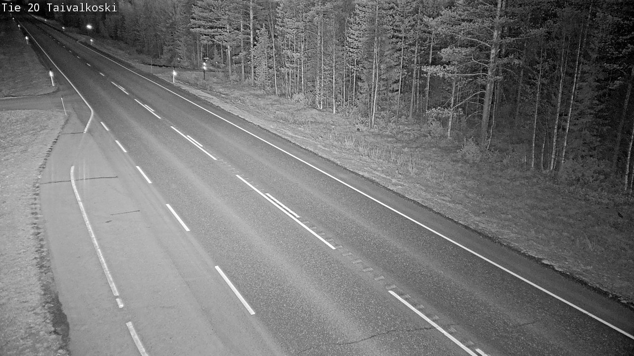 Weather Camera Image Road 20 Taivalkoski, Taivalkoski, Pohjois-Pohjanmaa