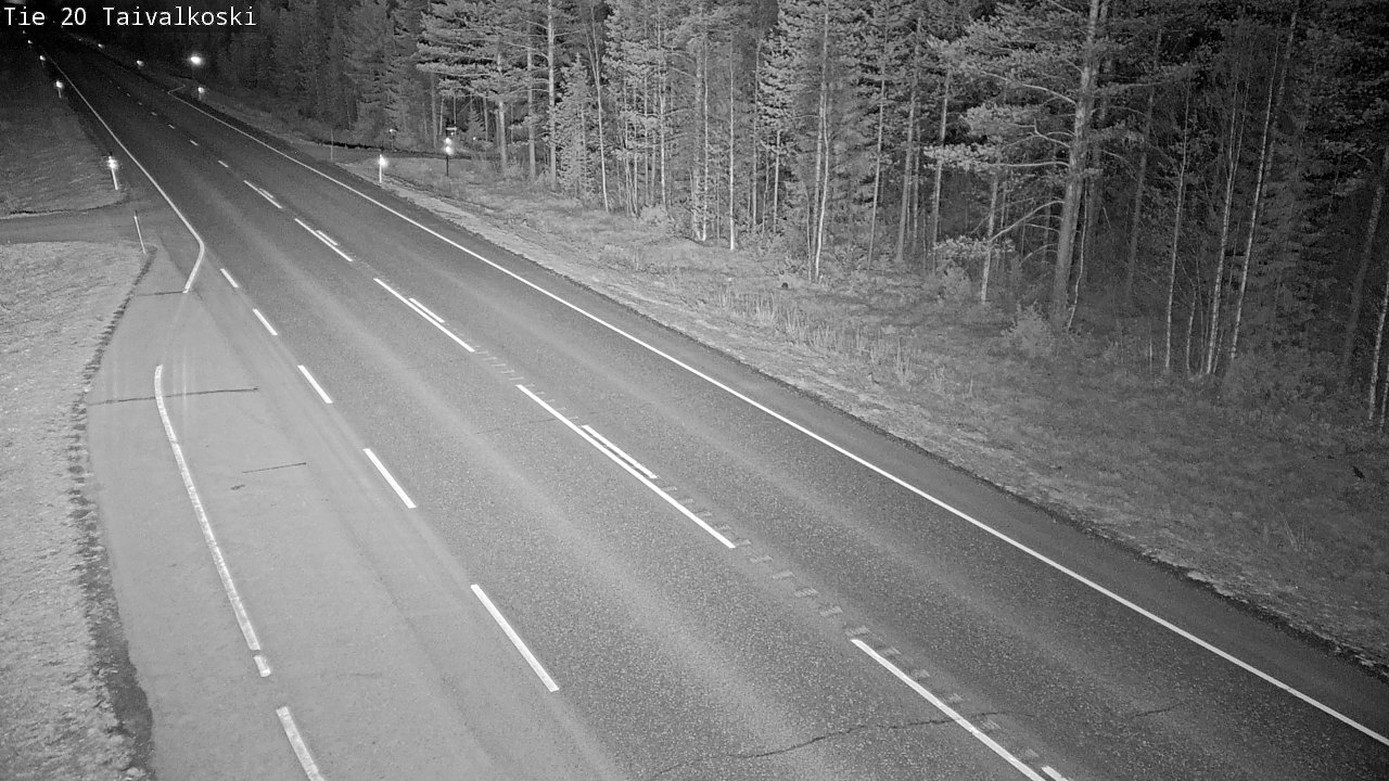Weather Camera Image Road 20 Taivalkoski, Taivalkoski, Pohjois-Pohjanmaa