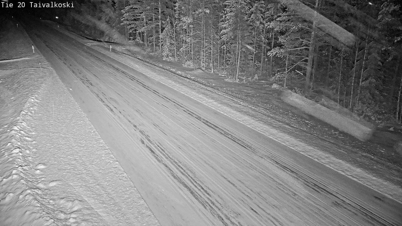 Weather Camera Image Road 20 Taivalkoski, Taivalkoski, Pohjois-Pohjanmaa