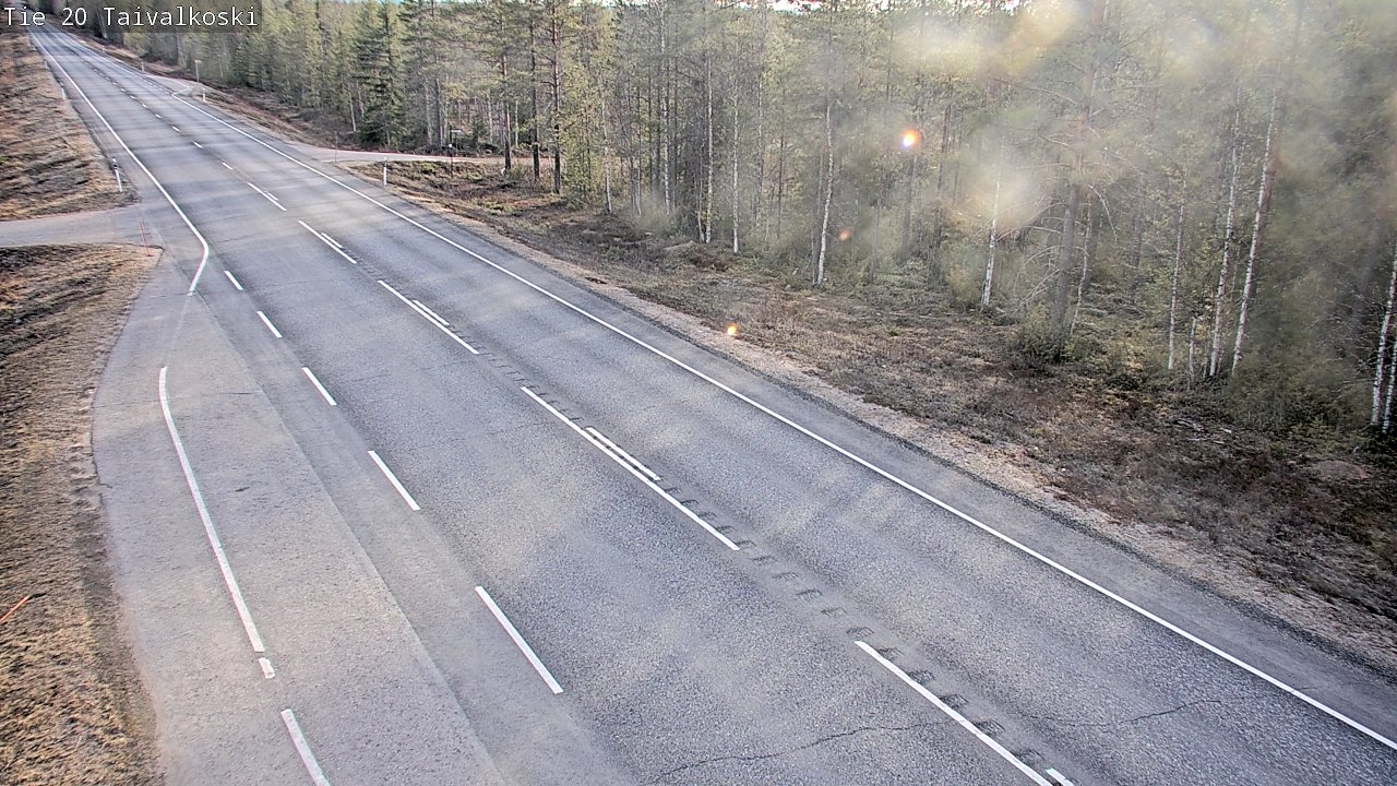 Weather Camera Image Road 20 Taivalkoski, Taivalkoski, Pohjois-Pohjanmaa