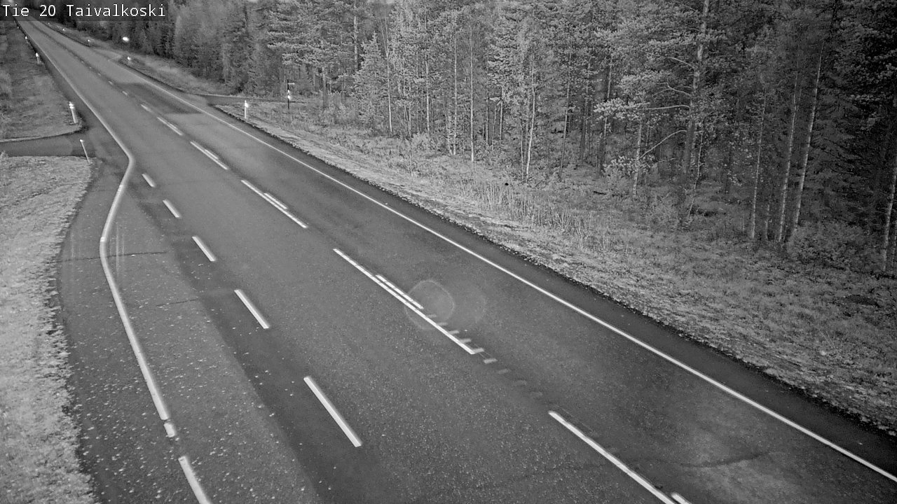 Weather Camera Image Road 20 Taivalkoski, Taivalkoski, Pohjois-Pohjanmaa