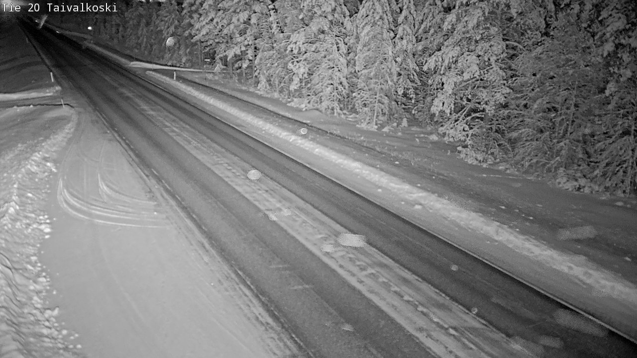 Weather Camera Image Väg 20 Taivalkoski, Taivalkoski, Pohjois-Pohjanmaa