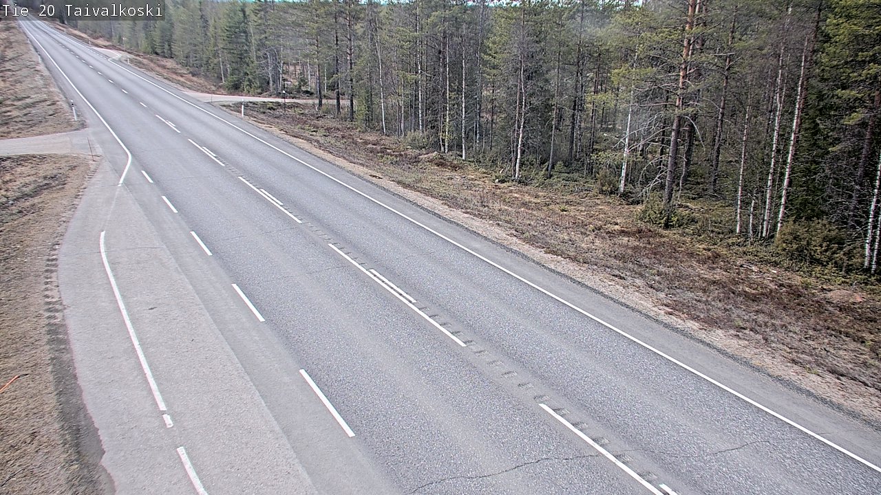 Weather Camera Image Road 20 Taivalkoski, Taivalkoski, Pohjois-Pohjanmaa