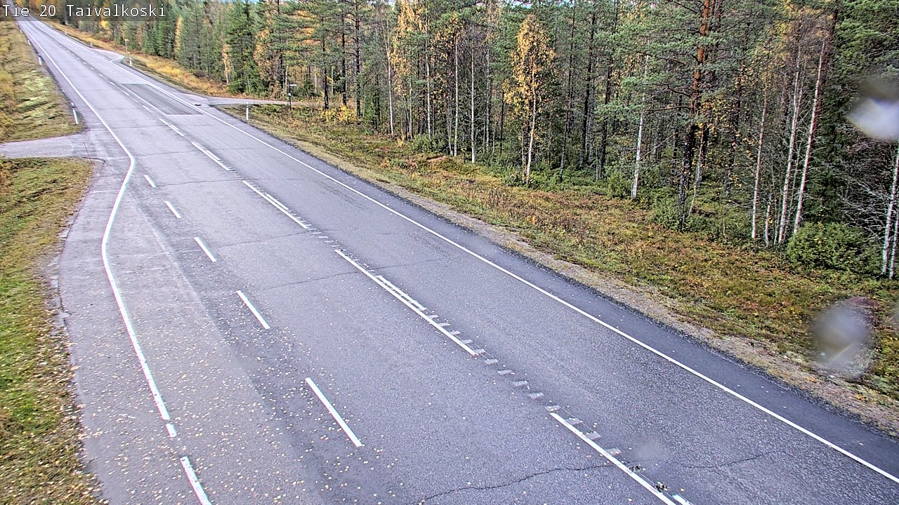 Weather Camera Image Road 20 Taivalkoski, Taivalkoski, Pohjois-Pohjanmaa