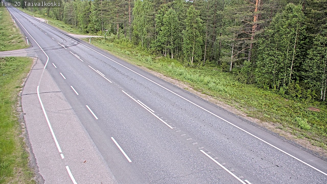 Kelikamerat Kuva Tie 20 Taivalkoski, Taivalkoski, Pohjois-Pohjanmaa
