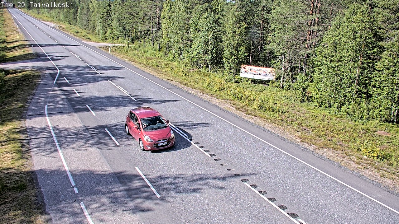Kelikamerat Kuva Tie 20 Taivalkoski, Taivalkoski, Pohjois-Pohjanmaa