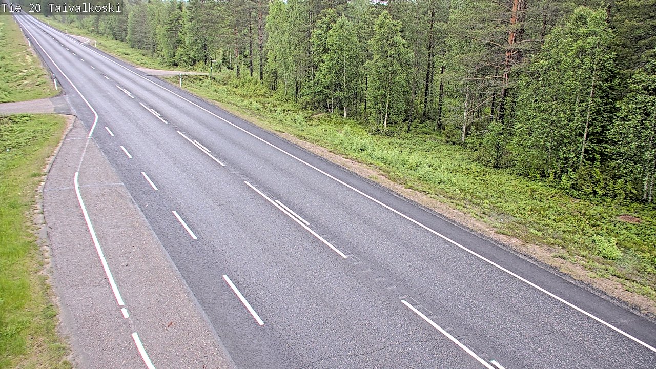 Kelikamerat Kuva Tie 20 Taivalkoski, Taivalkoski, Pohjois-Pohjanmaa