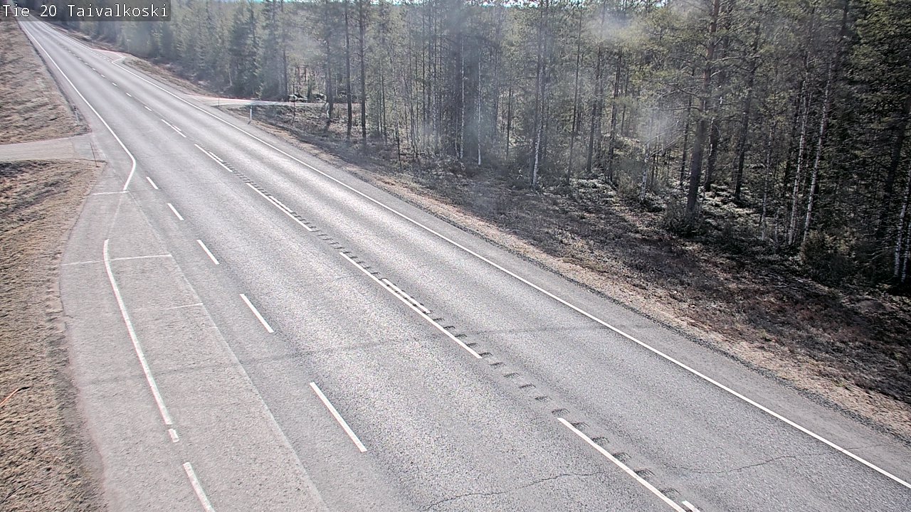 Weather Camera Image Road 20 Taivalkoski, Taivalkoski, Pohjois-Pohjanmaa