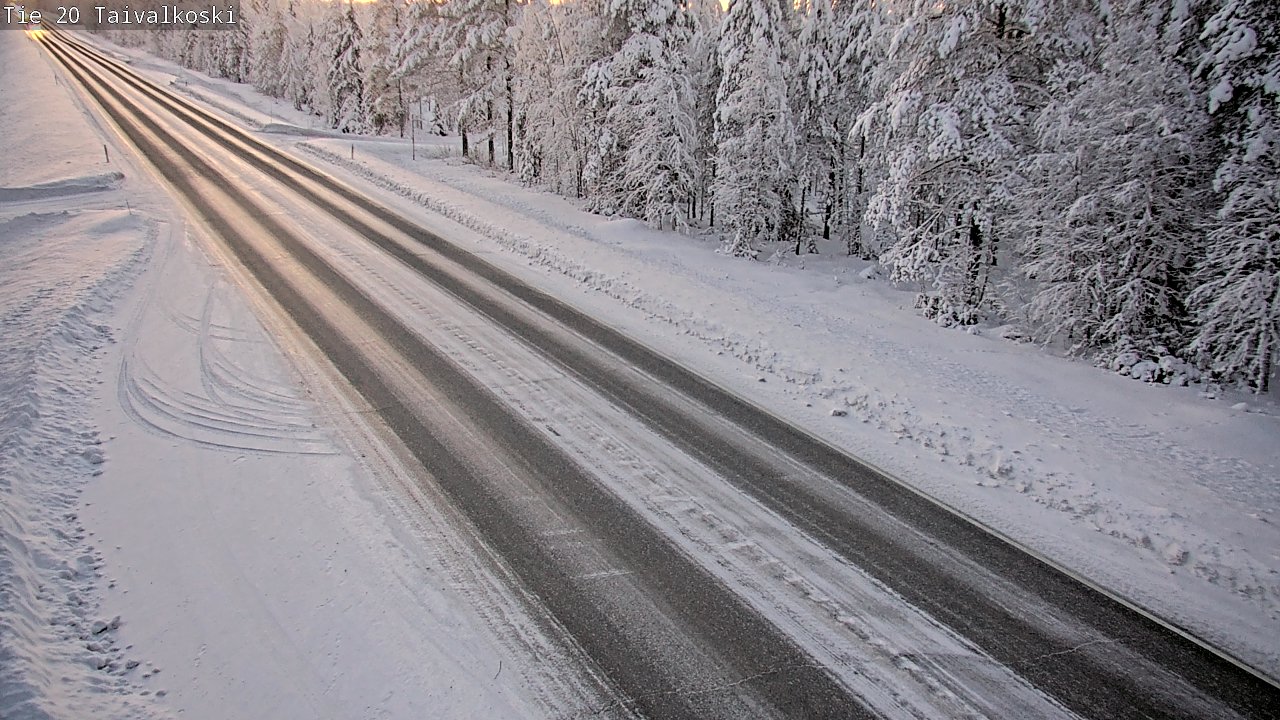 Weather Camera Image Väg 20 Taivalkoski, Taivalkoski, Pohjois-Pohjanmaa