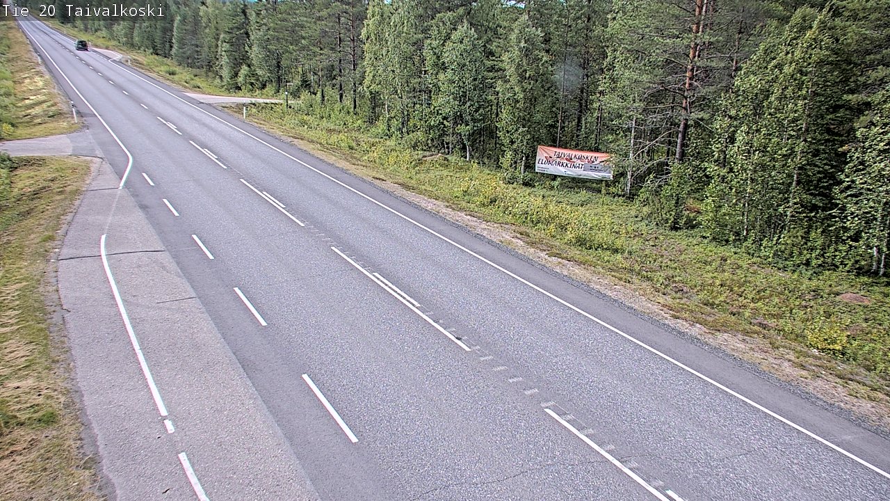 Weather Camera Image Road 20 Taivalkoski, Taivalkoski, Pohjois-Pohjanmaa